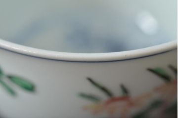 九谷陶源製　九谷赤絵茶碗10客(茶道具、共箱)(R-044418)