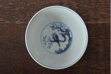 九谷陶源製　九谷赤絵茶碗7客(茶道具、共箱)(R-044419)