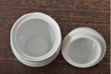 中古　ハンガリー　HOLLOHAZA(ホロハーザ)　Pannonia(パノニア)　シュガーポット　クリーマー　2点セット(ミルクジャー、洋食器)(R-044420)