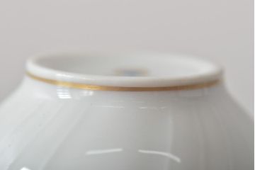 中古　ハンガリー　HOLLOHAZA(ホロハーザ)　Pannonia(パノニア)　シュガーポット　クリーマー　2点セット(ミルクジャー、洋食器)(R-044420)