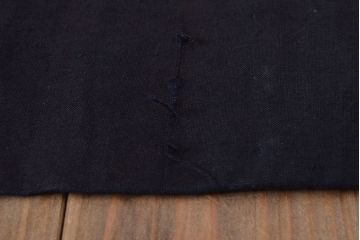 大正〜昭和初期　古い　藍染　木綿　半纏(古布、万荒木屋)(R-044499)