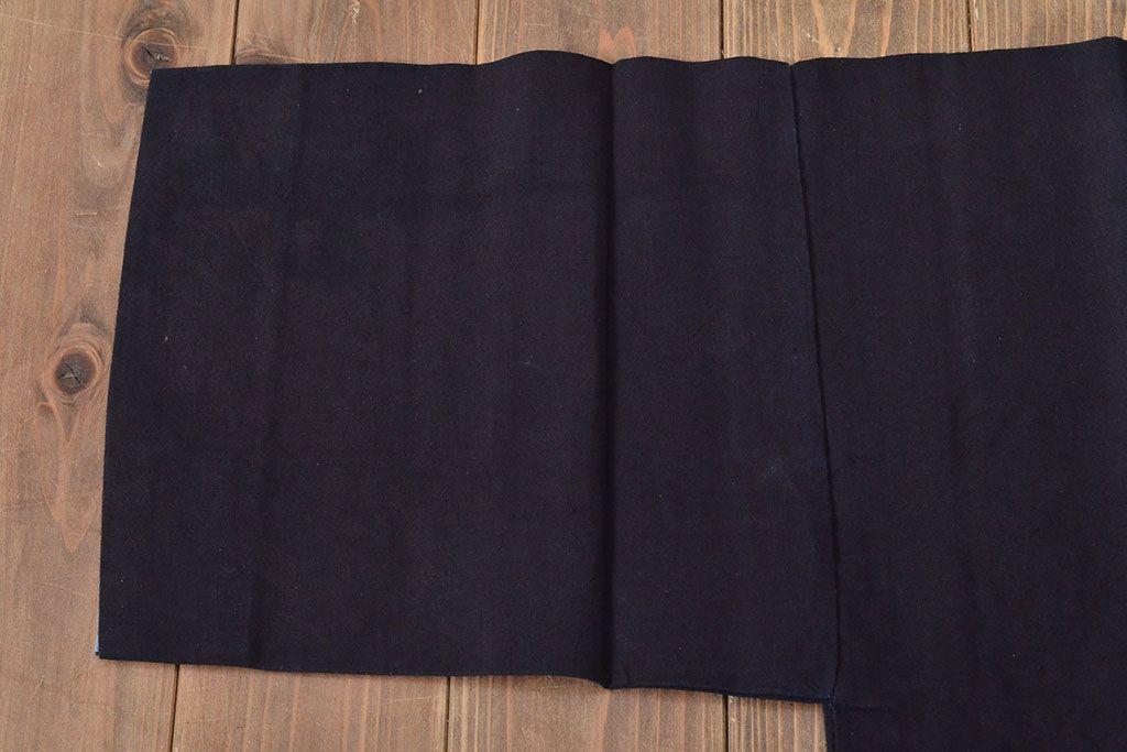 大正〜昭和初期　古い　藍染　木綿　半纏(古布、万荒木屋)(R-044500)