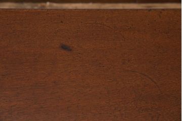 アンティーク家具　昭和中期　栓材　味わいが魅力のレトロな角ちゃぶ台(折りたたみテーブル、座卓、ローテーブル)(R-044506)
