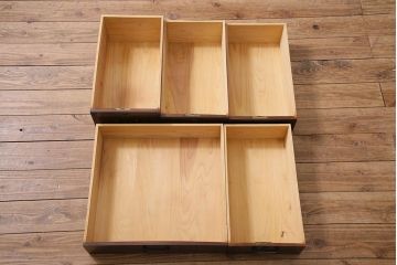 アンティーク家具　大正ロマン　ケヤキ材　挽き物脚が目を引くおしゃれな片袖机(片袖デスク、ワークデスク、在宅ワーク、在宅用)(R-044508)