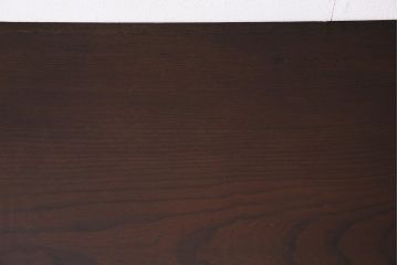 アンティーク家具　大正ロマン　ケヤキ材　挽き物脚が目を引くおしゃれな片袖机(片袖デスク、ワークデスク、在宅ワーク、在宅用)(R-044508)