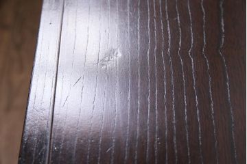 アンティーク家具　大正ロマン　ケヤキ材　挽き物脚が目を引くおしゃれな片袖机(片袖デスク、ワークデスク、在宅ワーク、在宅用)(R-044508)