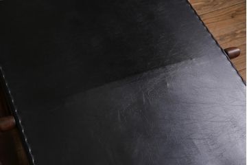 ヴィンテージ家具　和製ビンテージ　ブナ材　シックなオリジナル座面が魅力のロッキングチェア(アームチェア)(R-044509)