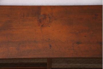 アンティーク家具　昭和初期　脚付きリメイク　当店オリジナルの組子入り　和レトロな雰囲気が魅力のテレビ台(ローボード、収納棚)(R-044515)