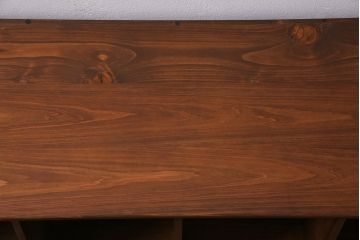 アンティーク家具　大正ロマン　天板リメイク　レトロな収納棚(サイドボード、陳列棚、オープンラック、飾り棚)(R-044516)