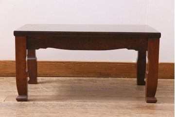 アンティーク家具　高級品　レア!　楓(カエデ)鳥眼杢材　上質な座卓(文机、平机、ローテーブル)(R-044517)
