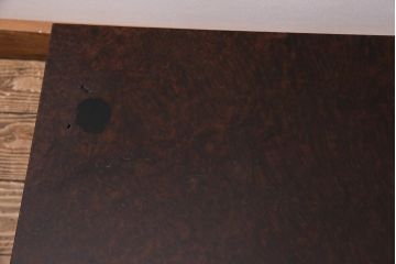 アンティーク家具　高級品　レア!　楓(カエデ)鳥眼杢材　上質な座卓(文机、平机、ローテーブル)(R-044517)