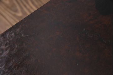 アンティーク家具　高級品　レア!　楓(カエデ)鳥眼杢材　上質な座卓(文机、平机、ローテーブル)(R-044517)