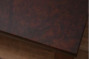 アンティーク家具　高級品　レア!　楓(カエデ)鳥眼杢材　上質な座卓(文机、平机、ローテーブル)(R-044517)