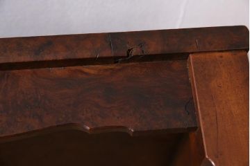 アンティーク家具　高級品　レア!　楓(カエデ)鳥眼杢材　上質な座卓(文机、平机、ローテーブル)(R-044517)