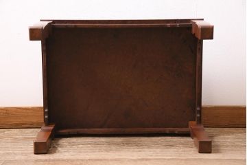 アンティーク家具　高級品　レア!　楓(カエデ)鳥眼杢材　上質な座卓(文机、平机、ローテーブル)(R-044517)