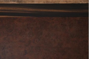 アンティーク家具　指物工芸家具　上手物　黒柿材・楓(カエデ)鳥眼杢材　上質な座卓(ローテーブル)(R-044519)