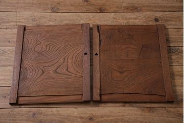 アンティーク家具　明治期　前面ケヤキ材　内部の造りが珍しい!凛とした佇まいの帳場箪笥(時代箪笥、収納棚)(R-044520)