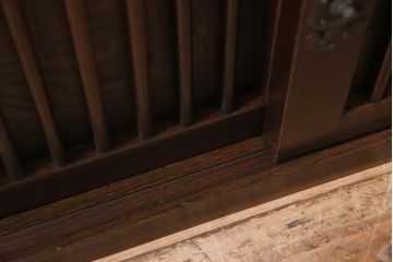 アンティーク家具　明治期　前面ケヤキ材　内部の造りが珍しい!凛とした佇まいの帳場箪笥(時代箪笥、収納棚)(R-044520)