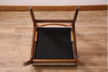 ヴィンテージ家具　北欧ビンテージ　G-PLAN(ジープラン)　チーク材　スタイリッシュなフォルムが魅力的なダイニングチェア(椅子、ラダーバックチェア)(R-044522)