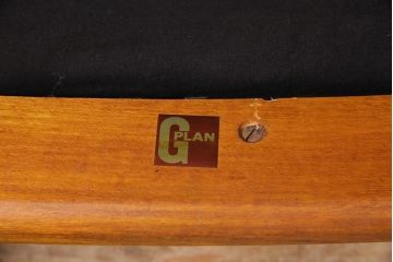 ヴィンテージ家具　北欧ビンテージ　G-PLAN(ジープラン)　チーク材　スタイリッシュなフォルムが魅力的なダイニングチェア(椅子、ラダーバックチェア)(R-044522)