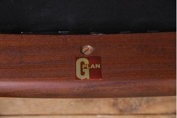 ヴィンテージ家具　北欧ビンテージ　G-PLAN(ジープラン)　チーク材　スタイリッシュなフォルムが魅力的なダイニングチェア(椅子、ラダーバックチェア)(R-044523)
