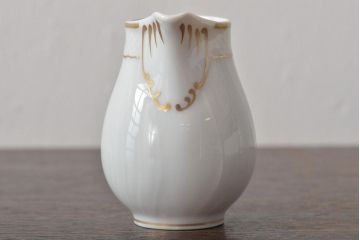 中古　ハンガリー　HOLLOHAZA(ホロハーザ)　Pannonia(パノニア)　シュガーポット　クリーマー　2点セット(ミルクジャー、洋食器)(R-044525)