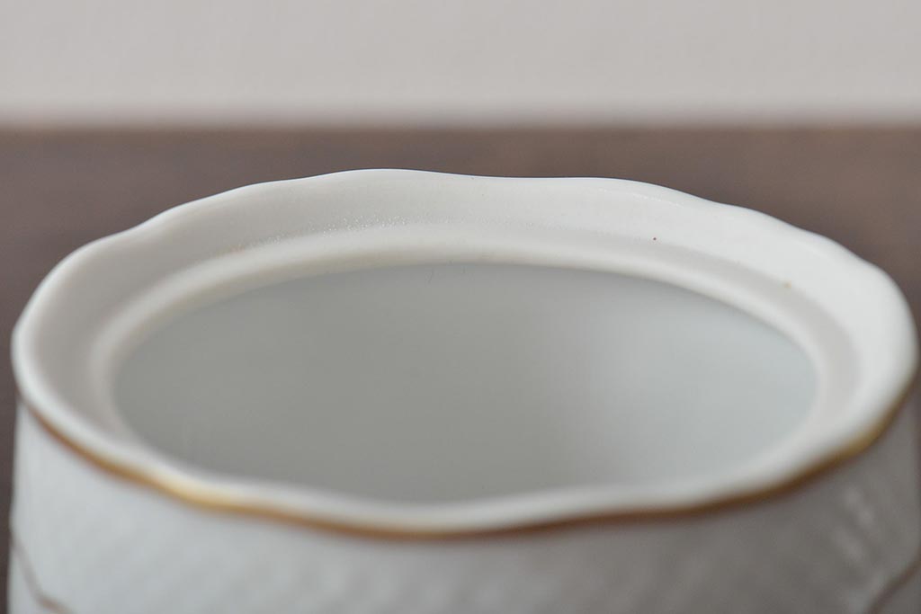 中古　ハンガリー　HOLLOHAZA(ホロハーザ)　Pannonia(パノニア)　シュガーポット　クリーマー　2点セット(ミルクジャー、洋食器)(R-044526)