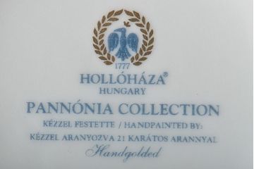 中古　ハンガリー　HOLLOHAZA(ホロハーザ)　Pannonia(パノニア)　シュガーポット　クリーマー　2点セット(ミルクジャー、洋食器)(R-044526)