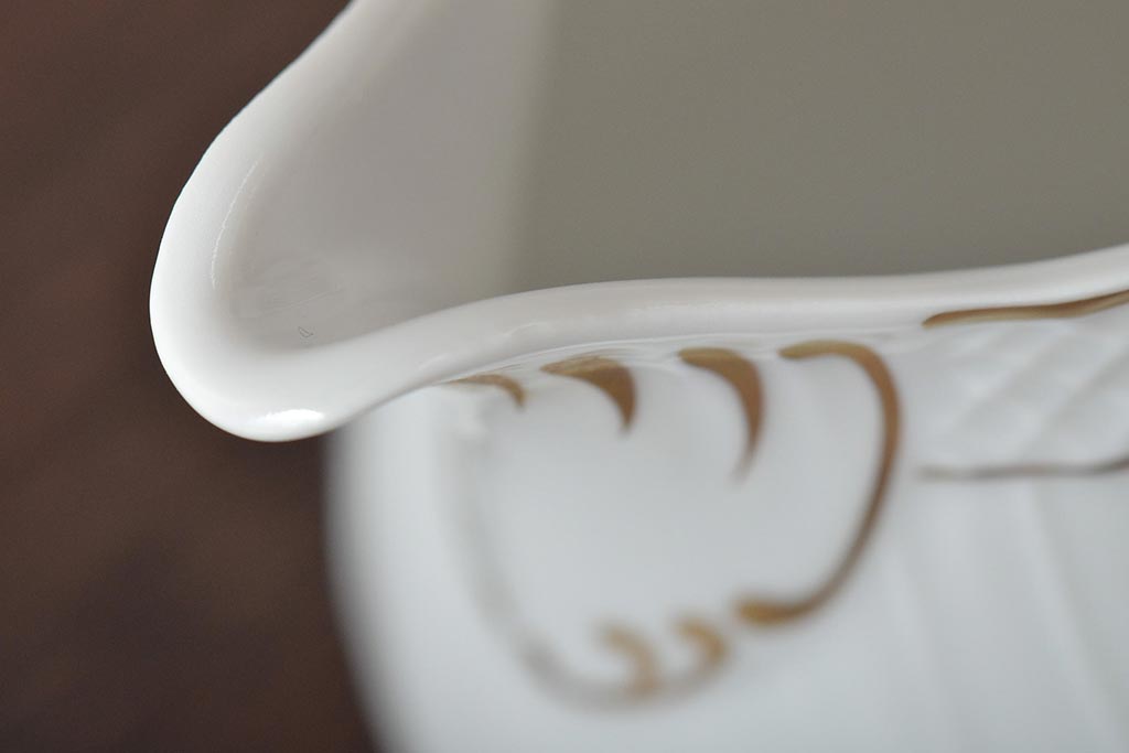 中古　ハンガリー　HOLLOHAZA(ホロハーザ)　Pannonia(パノニア)　シュガーポット　クリーマー　2点セット(ミルクジャー、洋食器)(R-044526)