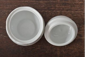 中古　ハンガリー　HOLLOHAZA(ホロハーザ)　Pannonia(パノニア)　シュガーポット　ミルクジャー　2点セット(クリーマー、洋食器)(R-044527)