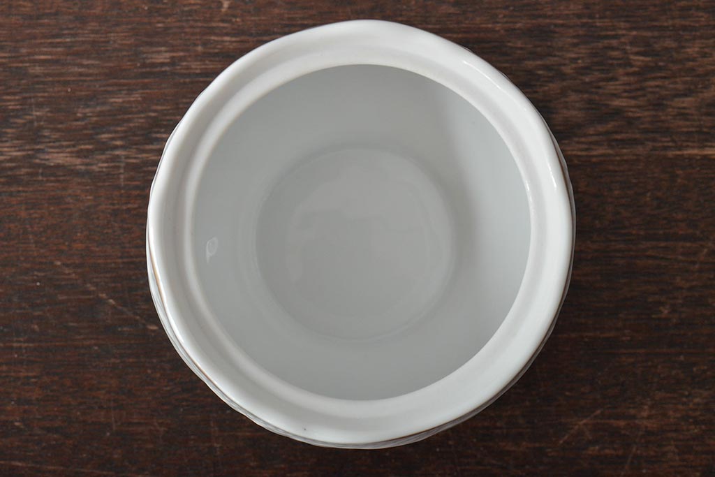 中古　ハンガリー　HOLLOHAZA(ホロハーザ)　Pannonia(パノニア)　シュガーポット　ミルクジャー　2点セット(クリーマー、洋食器)(R-044527)