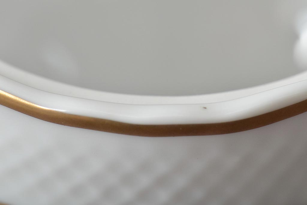 中古　ハンガリー　HOLLOHAZA(ホロハーザ)　Pannonia(パノニア)　シュガーポット　ミルクジャー　2点セット(クリーマー、洋食器)(R-044527)