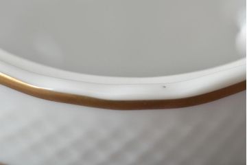 中古　ハンガリー　HOLLOHAZA(ホロハーザ)　Pannonia(パノニア)　シュガーポット　ミルクジャー　2点セット(クリーマー、洋食器)(R-044527)