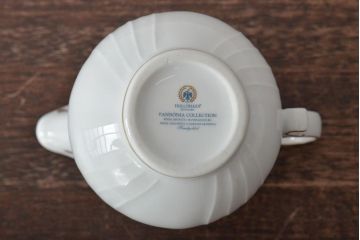 中古　ハンガリー　HOLLOHAZA(ホロハーザ)　Pannonia(パノニア)　シュガーポット　ミルクジャー　2点セット(クリーマー、洋食器)(R-044527)