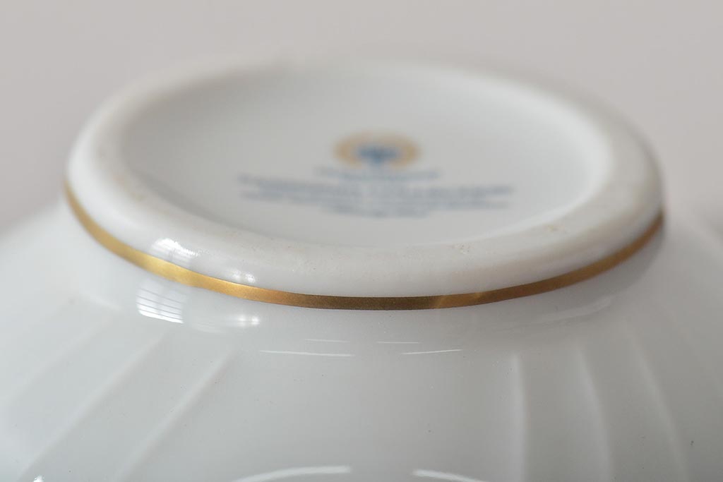 中古　ハンガリー　HOLLOHAZA(ホロハーザ)　Pannonia(パノニア)　シュガーポット　ミルクジャー　2点セット(クリーマー、洋食器)(R-044527)