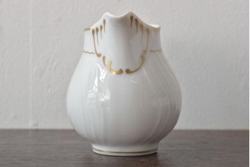 中古　ハンガリー　HOLLOHAZA(ホロハーザ)　Pannonia(パノニア)　シュガーポット　ミルクジャー　2点セット(クリーマー、洋食器)(R-044528)