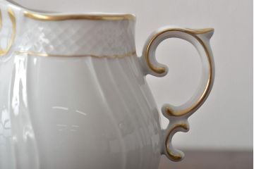 中古　ハンガリー　HOLLOHAZA(ホロハーザ)　Pannonia(パノニア)　ミルクジャー(クリーマー、洋食器)(R-044529)