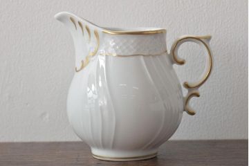 中古　ハンガリー　HOLLOHAZA(ホロハーザ)　Pannonia(パノニア)　ミルクジャー(クリーマー、洋食器)(R-044530)