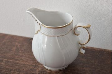 中古　ハンガリー　HOLLOHAZA(ホロハーザ)　Pannonia(パノニア)　ミルクジャー(クリーマー、洋食器)(R-044530)