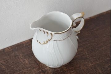 中古　ハンガリー　HOLLOHAZA(ホロハーザ)　Pannonia(パノニア)　ミルクジャー(クリーマー、洋食器)(R-044530)