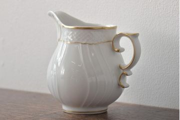 中古　ハンガリー　HOLLOHAZA(ホロハーザ)　Pannonia(パノニア)　ミルクジャー(クリーマー、洋食器)(R-044530)