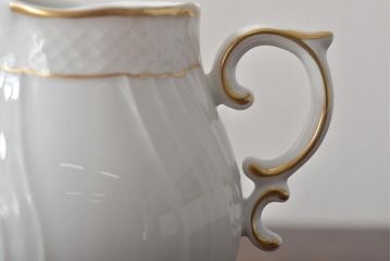 中古　ハンガリー　HOLLOHAZA(ホロハーザ)　Pannonia(パノニア)　ミルクジャー(クリーマー、洋食器)(R-044531)