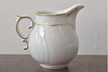 中古　ハンガリー　HOLLOHAZA(ホロハーザ)　Pannonia(パノニア)　ミルクジャー(クリーマー、洋食器)(R-044532)