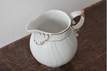 中古　ハンガリー　HOLLOHAZA(ホロハーザ)　Pannonia(パノニア)　ミルクジャー(クリーマー、洋食器)(R-044532)
