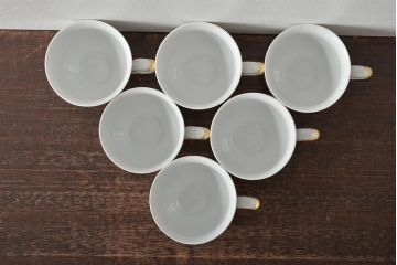 中古　ハンガリー　HOLLOHAZA(ホロハーザ)　Pannonia(パノニア)　カップ&ソーサー6客セット(洋食器)(R-044534)