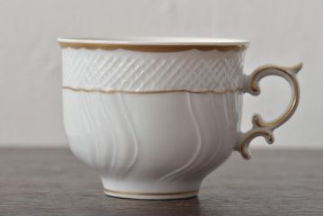 中古　ハンガリー　HOLLOHAZA(ホロハーザ)　Pannonia(パノニア)　カップ&ソーサー6客セット(洋食器)(R-044534)