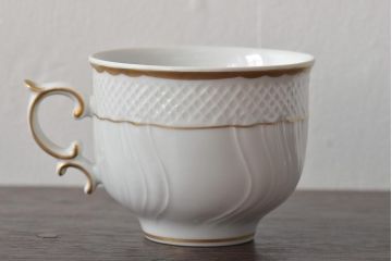 中古　ハンガリー　HOLLOHAZA(ホロハーザ)　Pannonia(パノニア)　カップ&ソーサー6客セット(洋食器)(R-044535)