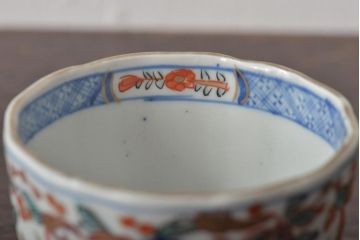 幕末〜明治　伊万里焼　色絵金彩兎図　蕎麦猪口3客(R-044536)
