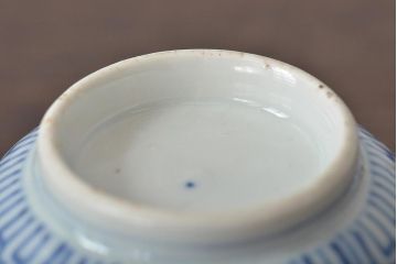 幕末〜明治　伊万里焼　色絵金彩兎図　蕎麦猪口3客(R-044537)