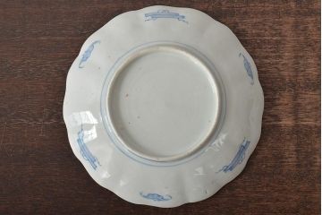 幕末〜明治　伊万里焼　色絵金彩兎図　7寸皿3枚(中皿)(R-044540)